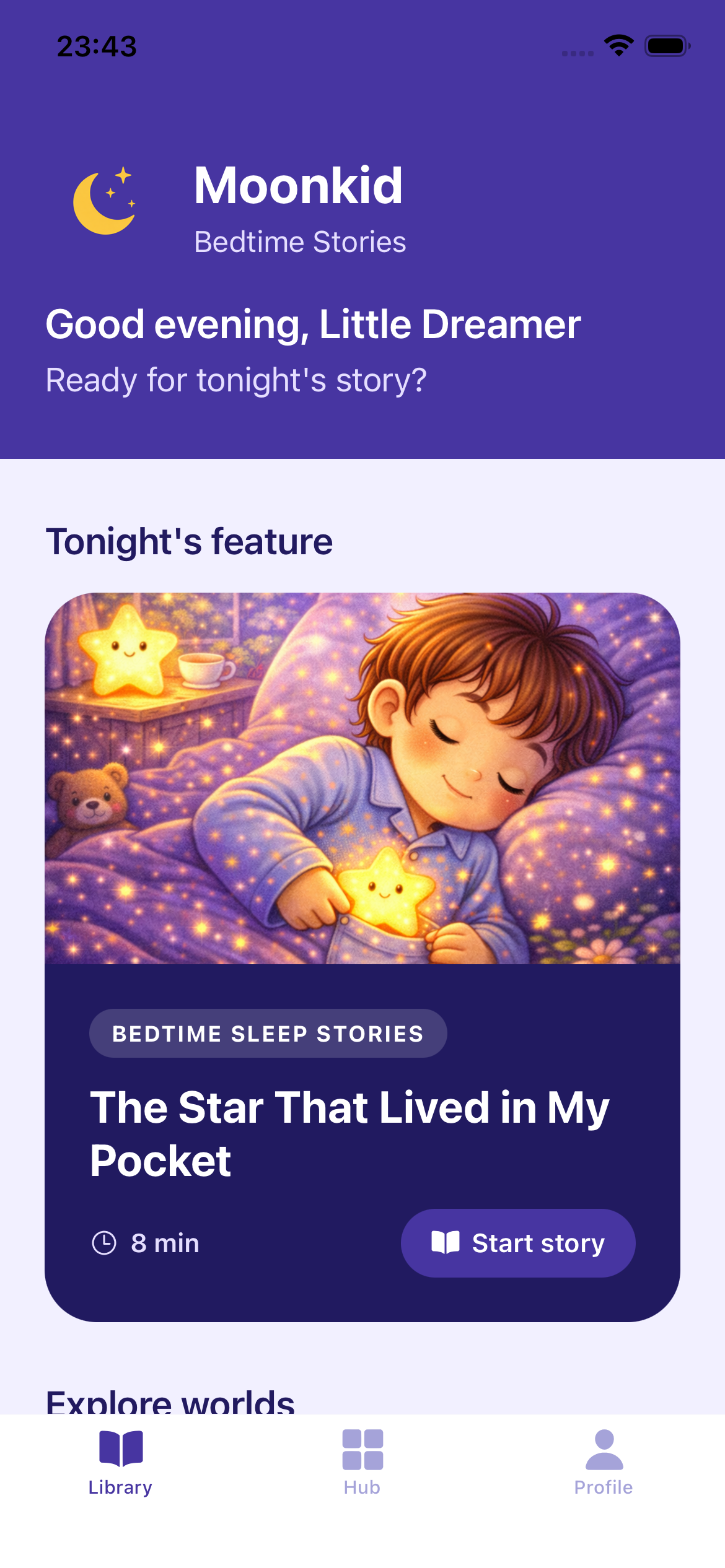 Moonkid App Screenshot